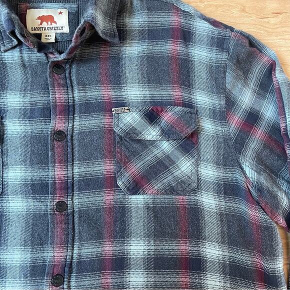 |Dakota Grizzly| Thermal Lined Plaid Flannel Longsleeved Snap Mens XXL Workwear - Picture 3 of 9